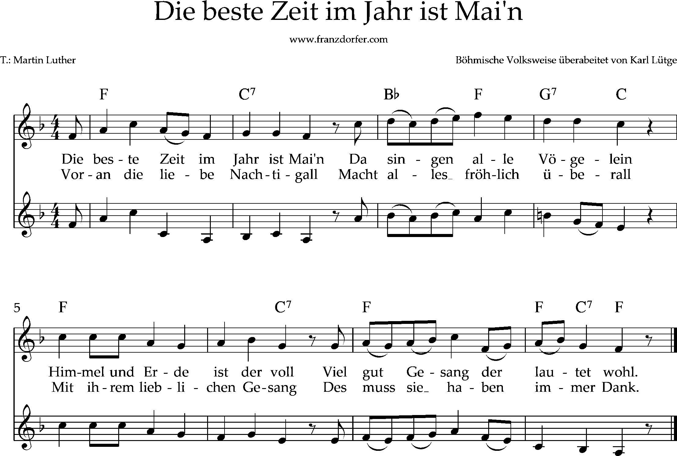 Duo- Die beste Zeit im Jahr ist Mai'n